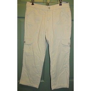 No Boundaries Junior Beige Stretch Capri Jean Size 5